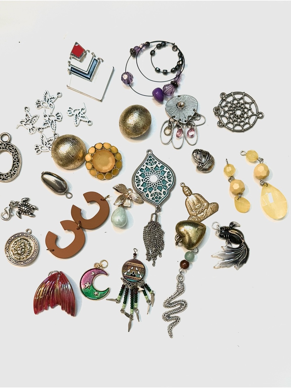 Curated Selection of Charms and Pendants, Jewelry Making